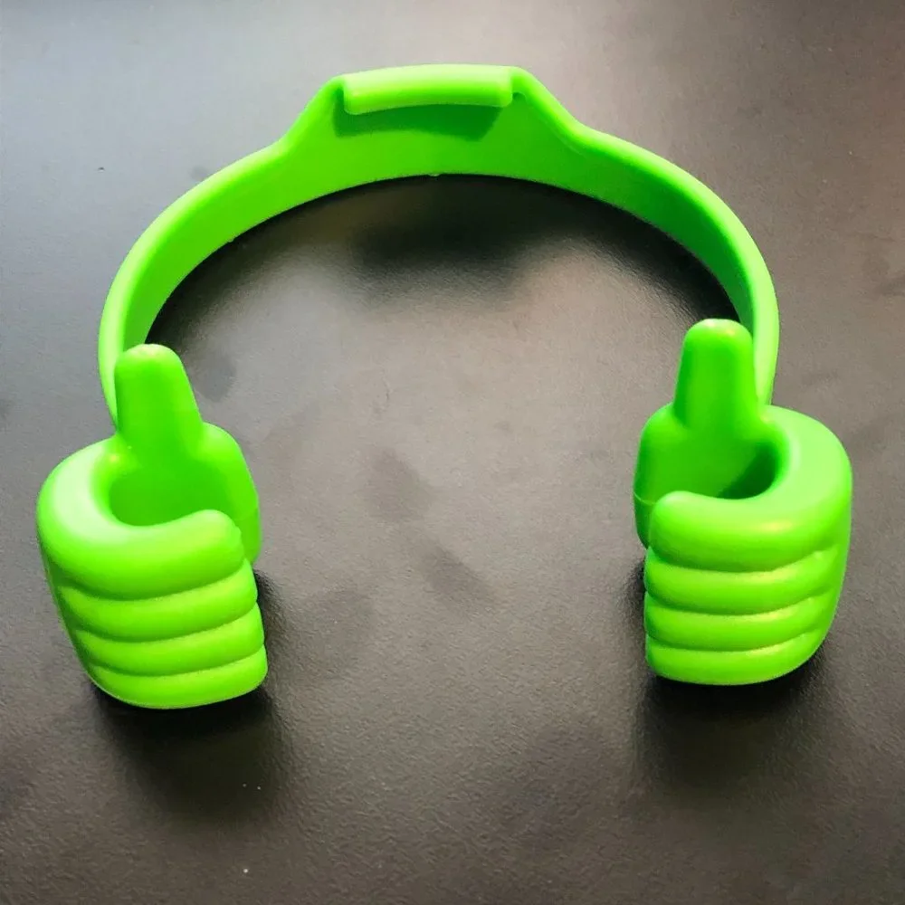 BOGO FREE Green Plastic Thumbs Up Desktop Holder Stand for Cell Phones/Tablets